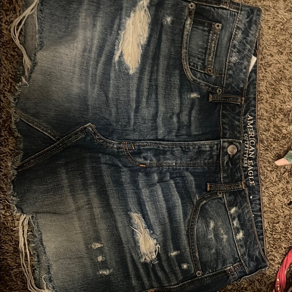 American Eagle Outfitters Distressed Denim Skirt